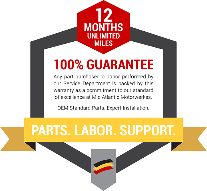 12 months unlimited miles 100% guarantee on parts, labor and support
